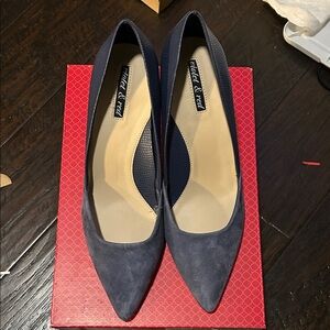 Navy Blue Heels by Violet & Red